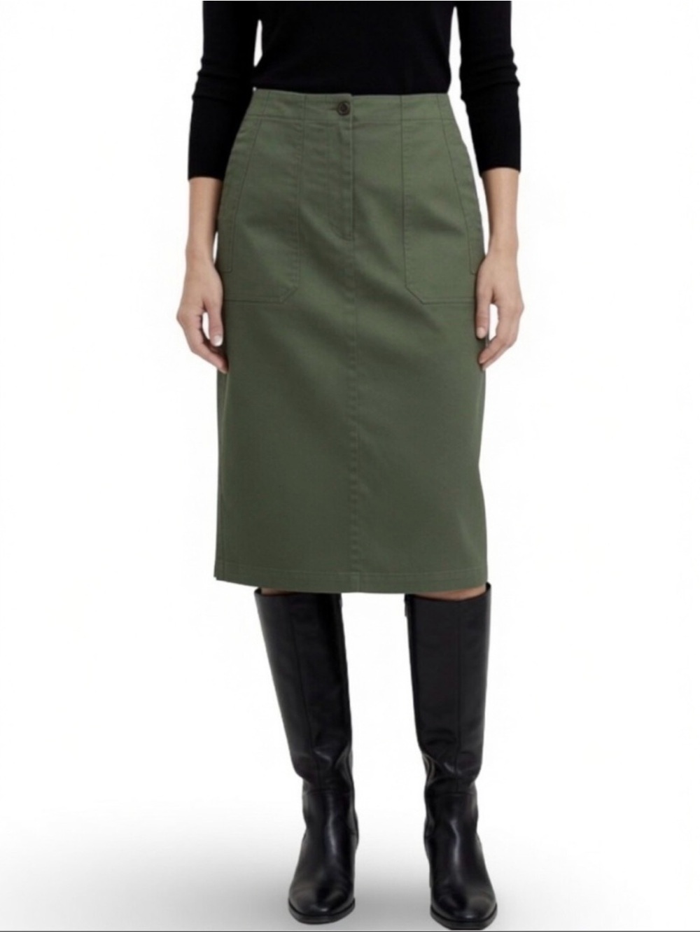 Dee Ocleppo Alma Utility Skirt Military Green Size 16 NWT